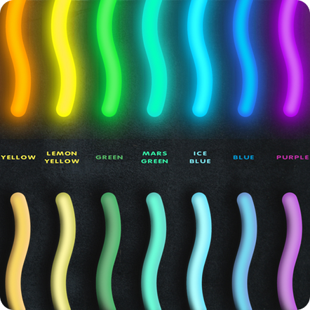 Colors with white tube