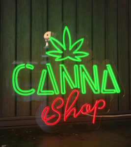 Neon sign CANNA SHOP V2