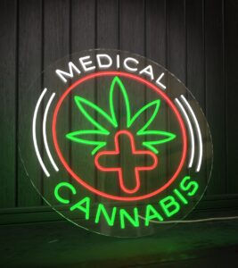 Medical Cannabis V2 Neon Sign